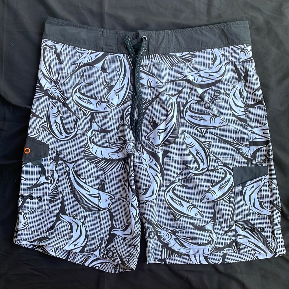 OHO Old Harbor Outfitters black Samoa shorts size 36 NWT